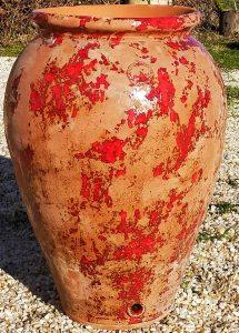 jarre terre rouge patine rouge