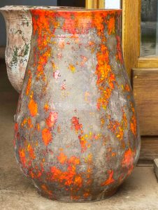 pot goutte terre noire patine flamboyante
