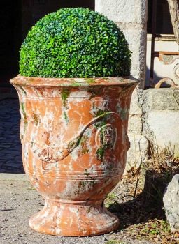 Vase d'Anduze terre rouge patine ancienne