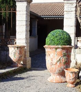 vase d'Anduze patine ancienne