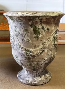 vase d'Anduze terre noire patine vert classique Vase d'Anduze terre noire patine vert classique