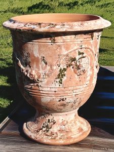 vase d'Anduze artisanal en terre cuite